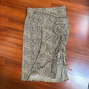 Leopard print skirt